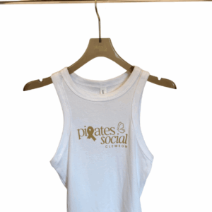 Gold PS Ribbon White Tank