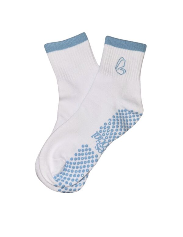 PS Blue Butterfly Grip Sock